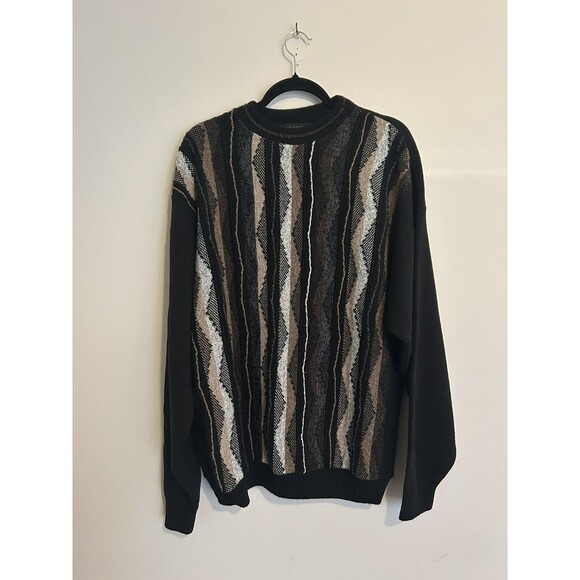 Vintage Protege Collection Sweater Men’s XL Coogi Style 3D Cosby Knit 90s - Picture 1 of 7